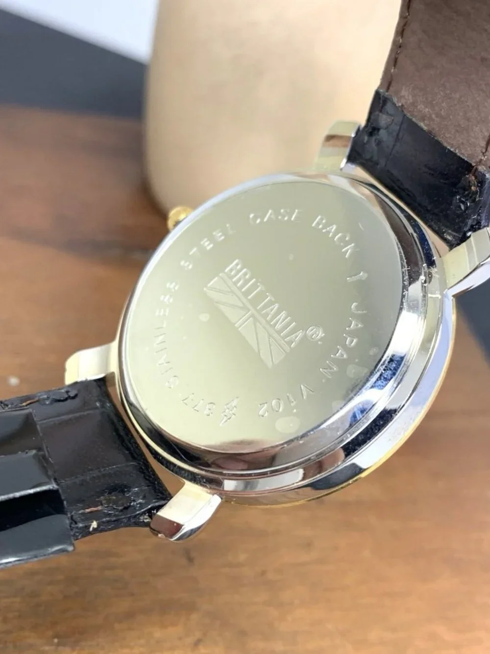 Brittania Men's Watch Vintage Liberty Kennedy USA Silver Coin Quartz Black Strap